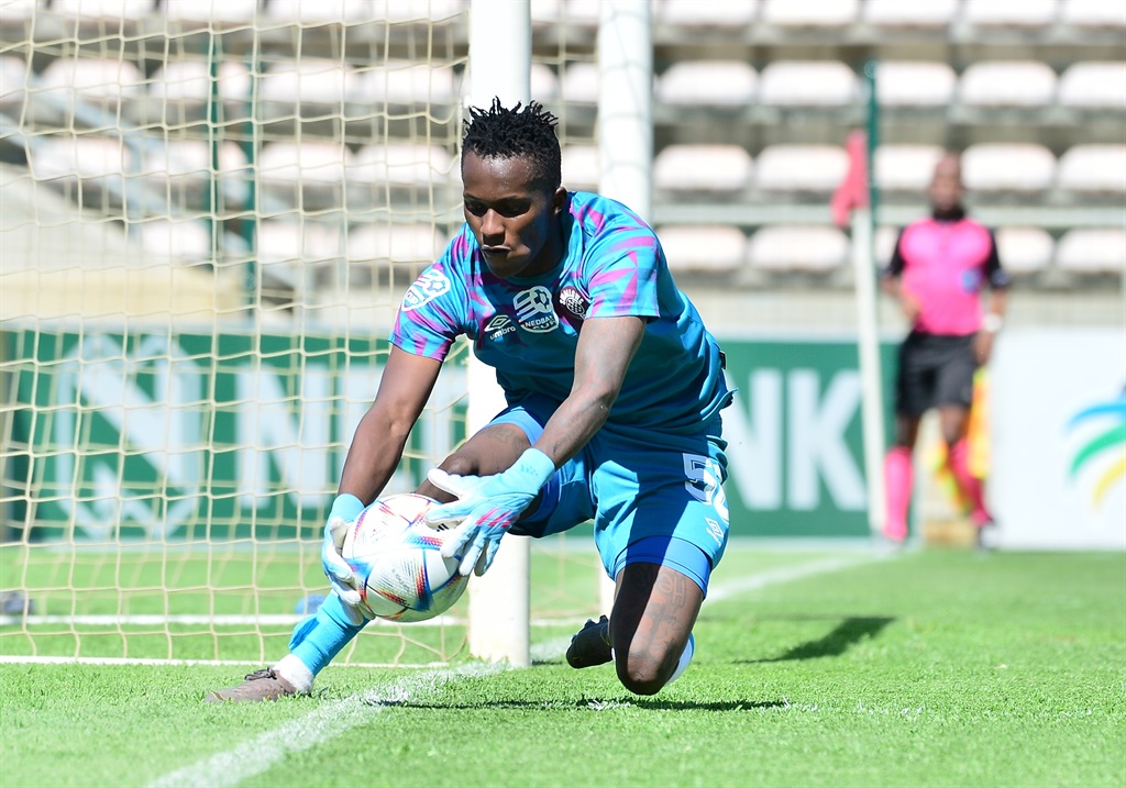 CAPE TOWN, SOUTH AFRICA - FEBRUARY 11: Sanele Tshabalala during the Nedbank Cup, Last 32 match between Stellenbosch FC and Swallows FC at Athlone Stadium on February 11, 2023 in Cape Town, South Africa. (Photo by Grant Pitcher/Gallo Images)