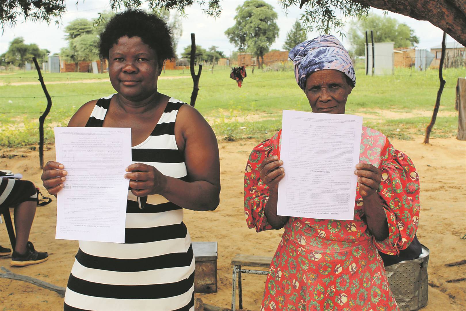 Emma Monageng and Kemoneilwe Tsirwe say they thought they were being given injections to prevent the coronavirus.                          Photo by Boitumelo Tshehle