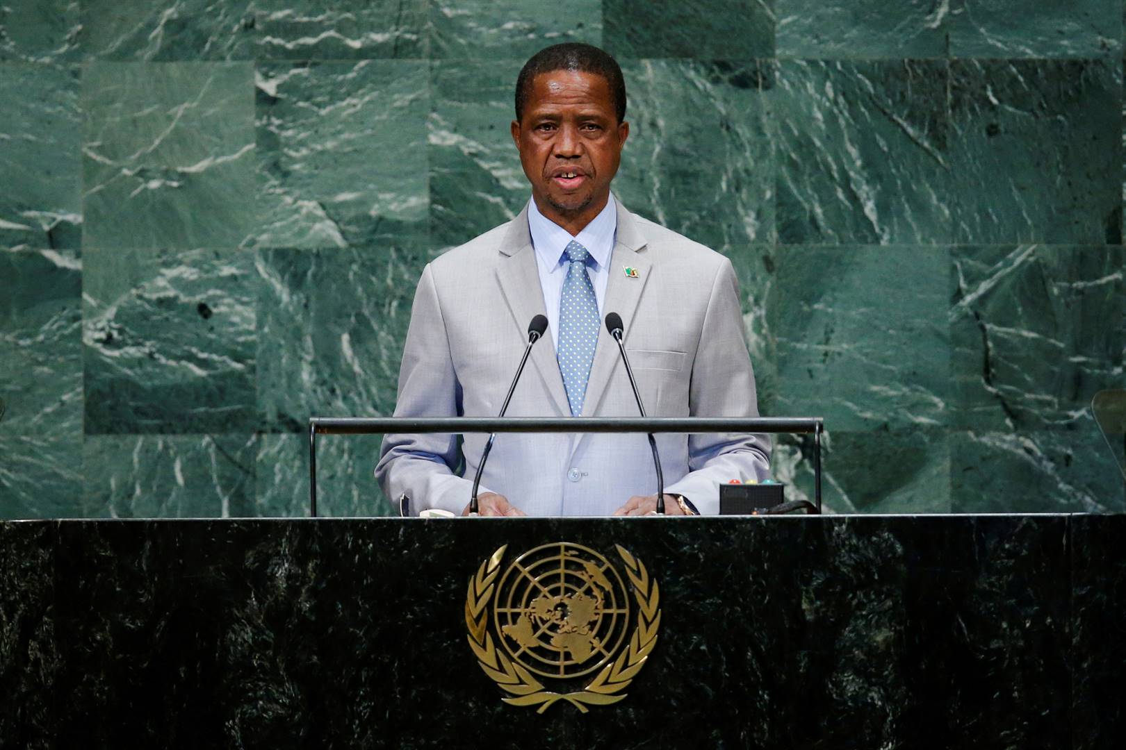 Zambia President Edgar Lungu says the country wants more ownership over mines so it benefits from more than just tax. Picture: Reuters