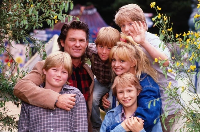 Kurt, Jeffrey Wiseman, Jared Rushton, Brian Price, Goldie and Jamie Wild as a family in the 1987 film Overboard. (Photo: Getty Images/Gallo Images)