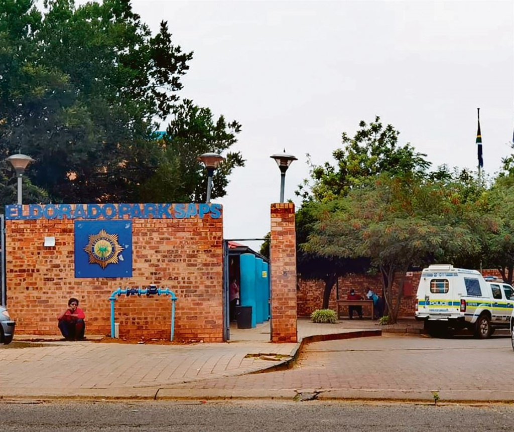The sheriff have attached cars and furniture at the Eldos police station and Advocate Tefu representing Mr Dube who an unfairly dismissal case against SAPS went to the police station to try and verify the property being attached. Photo by Trevor Kunene