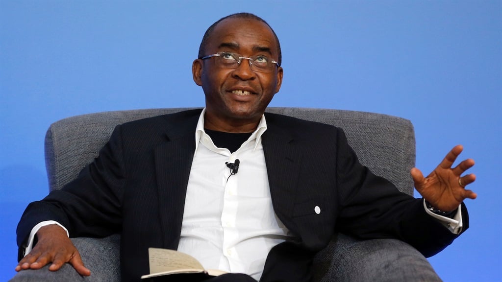 Strive Masiyiwa at a conference in 2016. (Photo by Frank Augstein - WPA Pool/Getty Images)