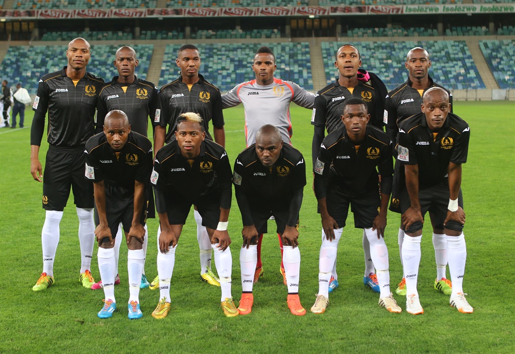 DURBAN, SOUTH AFRICA - AUGUST 22: Royal Eagles during the National First Division match between Royal Eagles and Baroka FC at Moses Mabhida Stadium on August 22, 2014 in Durban, South Africa. Photo by Anesh Debiky/Gallo Images