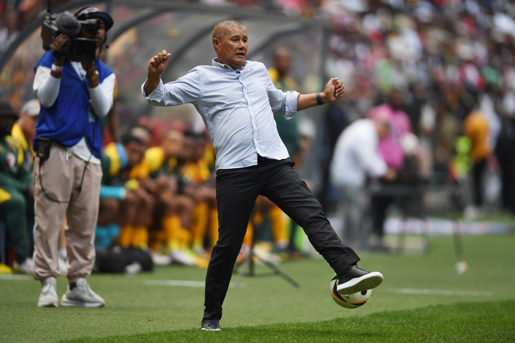 JOHANNESBURG, SOUTH AFRICA - MARCH 09: Kaizer Chiefs coach Cavin Johnson during the DStv Premiership match between Orlando Pirates and Kaizer Chiefs at FNB Stadium on March 09, 2024 in Johannesburg, South Africa. (Photo by Lefty Shivambu/Gallo Images)