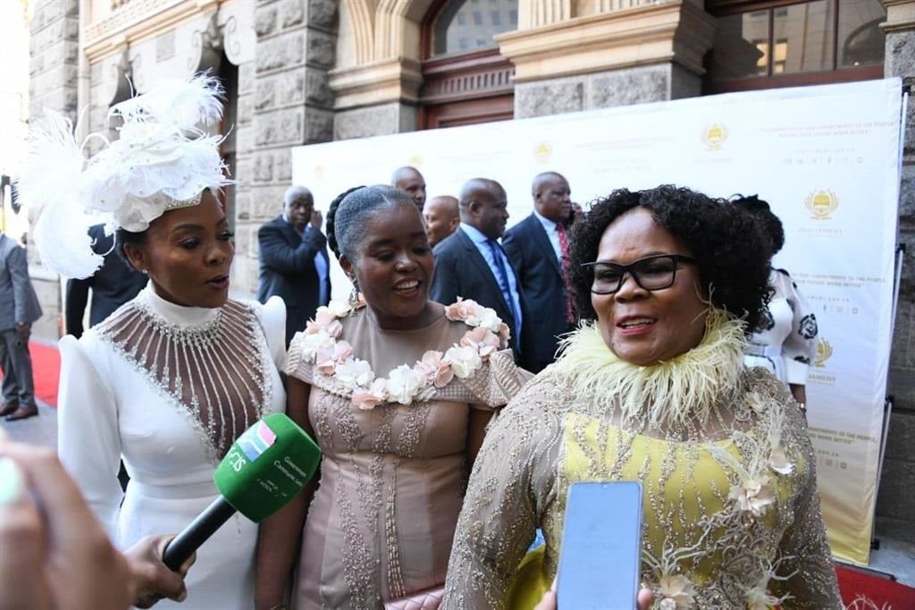 The red carpet at the State of the Nation Address seemed to be a fashion theme of retirement chic than haute couture. Photo by GCIS