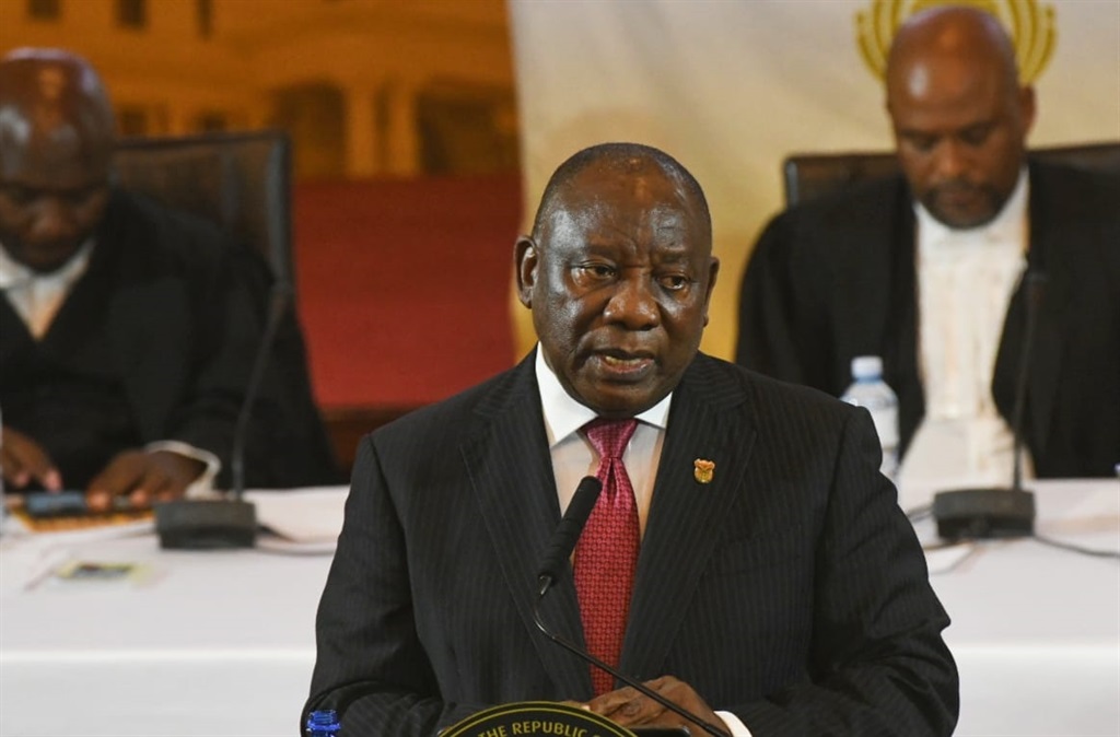 President Cyril Ramaphosa delivering his 2024 Sona. 