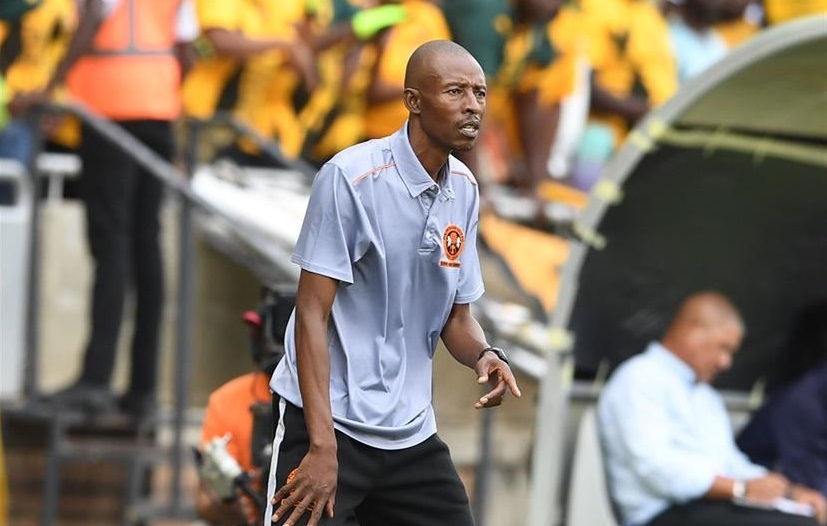 POLOKWANE, SOUTH AFRICA - DECEMBER 09: Phuti Mohafe coach of Polokwane City during the DStv Premiership match between Polokwane City and Kaizer Chiefs at Peter Mokaba Stadium on December 09, 2023 in Polokwane, South Africa. (Photo by Philip Maeta/Gallo Images)