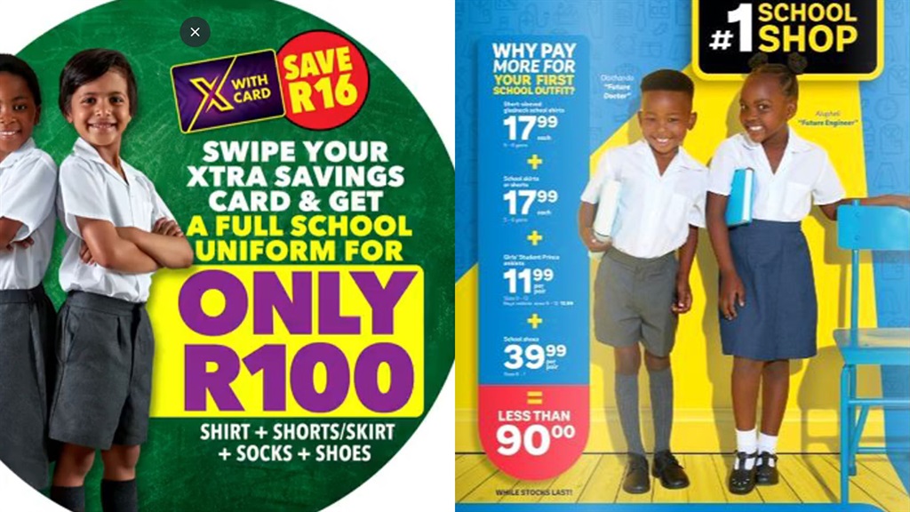 School uniforms Shoprite vs Pep