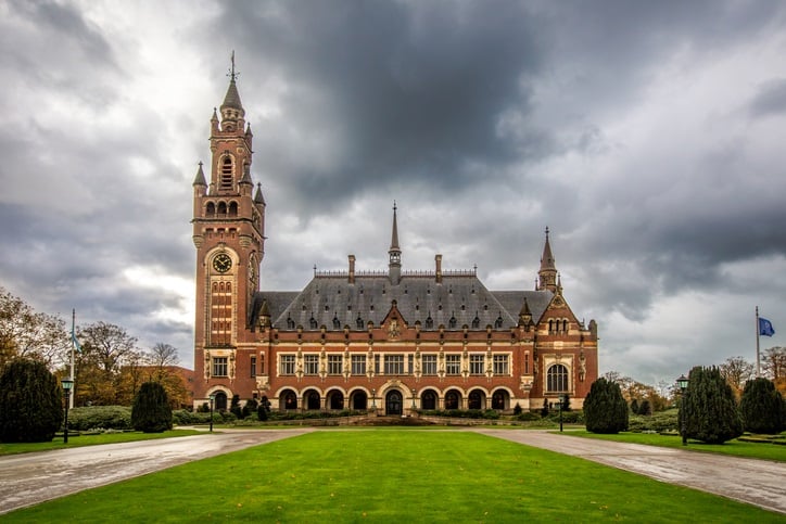 The Peace Palace in The Hague, that houses the International Court of Justice.
