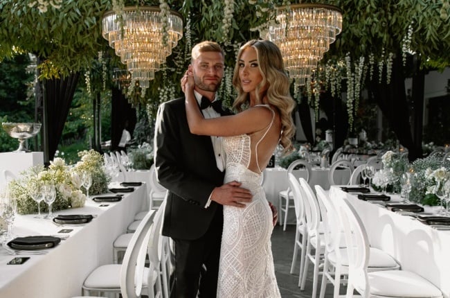 Brad Binder and Courtney Renniers are on cloud nine after their fairtytale wedding. (PHOTO: Ayeh Photography (Courtesy of Brad and Courtney Binder) 