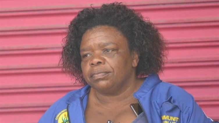 Samora Machel CPF chairwoman, Jacky Samuels, is shocked. Photo by Lulekwa Mbadamane