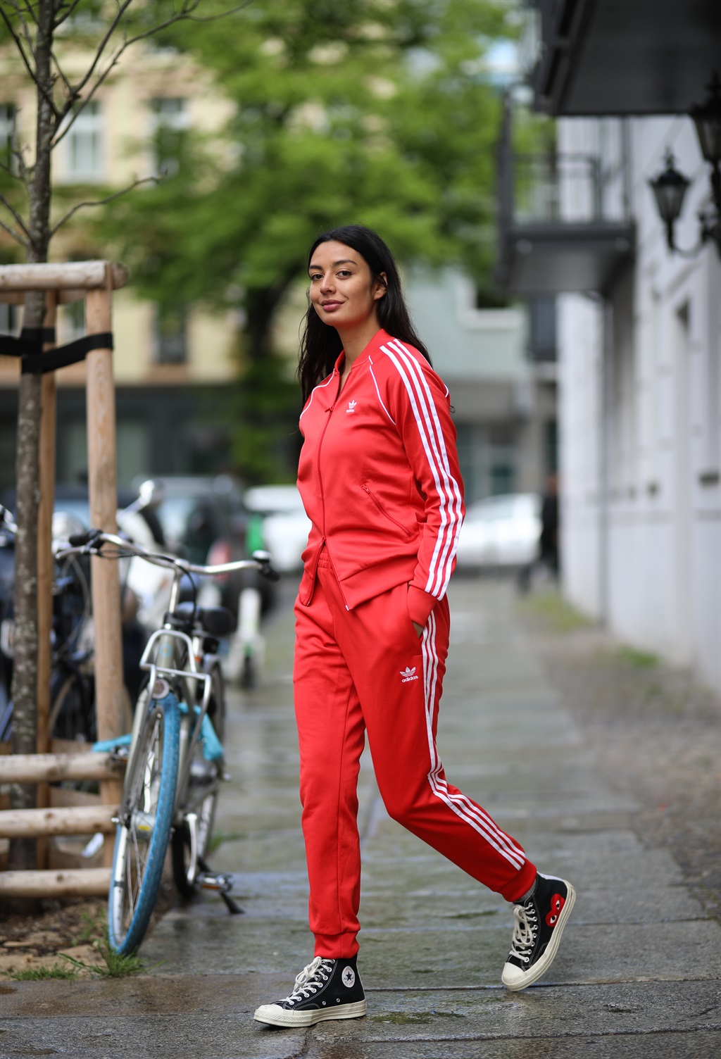 BERLIN, GERMANY - MAY 05: Alyssa Cordes wearing Ad