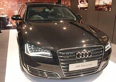<B>DURCH TECHNIK SECURITY:</B> With each car taking six months to build, ‘Audi’s A8 L Security’ could well be as unique as any potential owner of this type of specialized vehicle. <I>Image: DAVE FALL</I>