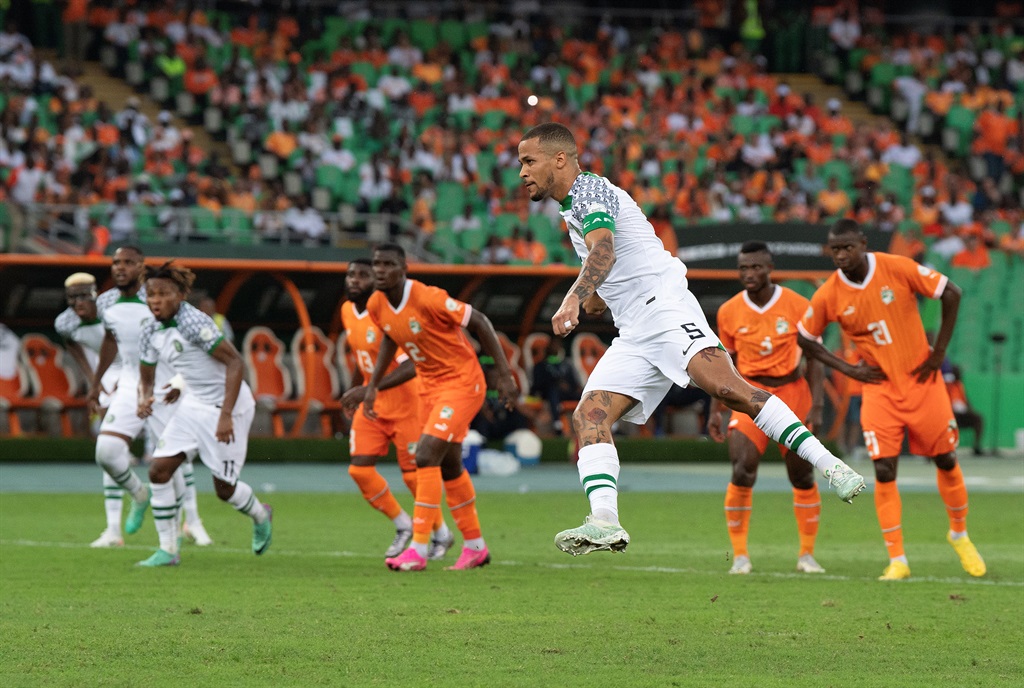 Nigeria captain William Troost-Ekong scored the goal that decided the group match between the Super Eagles and Ivory Coast on 
 18 January in Abidjan. Photo: Visionhaus / Getty Images