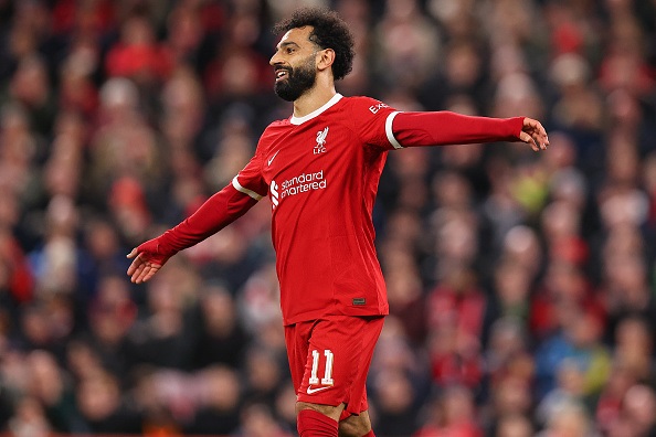Mohamed Salah has set a new goalscoring record for Liverpool. 