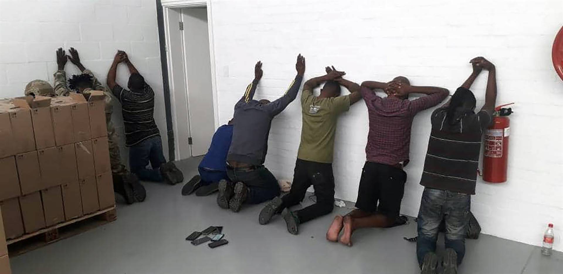 Cops in Cape Town bust nine men with booze worth over 600K on Tuesday. Photo Supplied