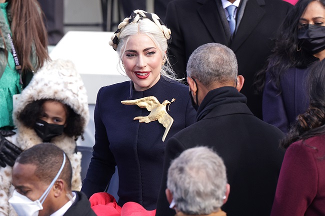 WASHINGTON, DC - JANUARY 20: Lady Gaga arrives to 