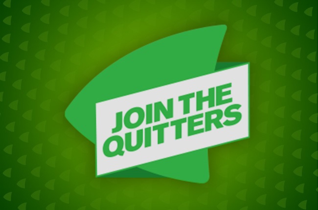 Join the quitters. (Image: Supplied)