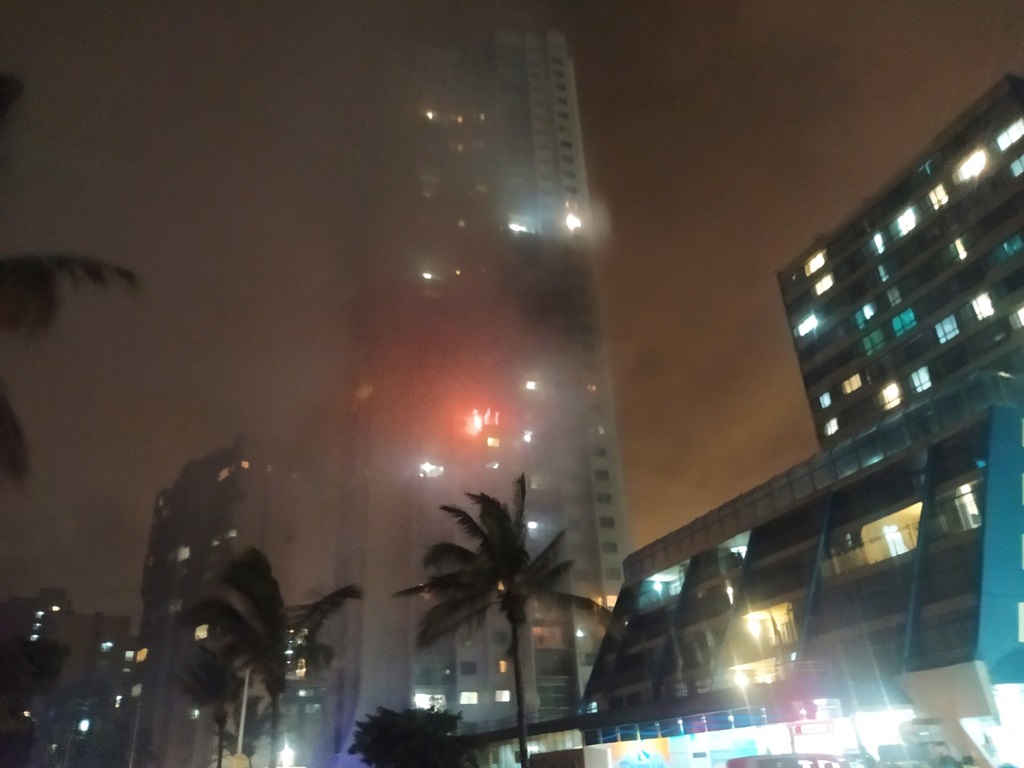 A fire broke out at a block of flats  along the OR Tambo Parade in Durban Central.