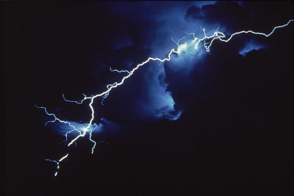 An Indonesian footballer has died after being struck by lightning.