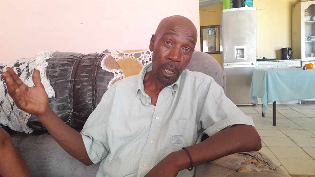 Namhla’s father, Vembile Nozombile (64), was asleep when he heard Namhla’s friend calling them to open the door. Photo by Lulekwa Mbadamane