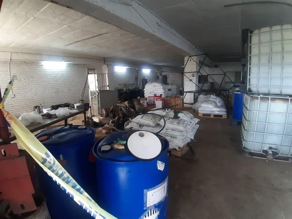 The Directorate for Priority Crime Investigation arrested nine people during a drug lab bust in Krugersdorp on Monday.