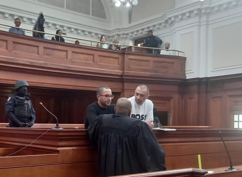 Yaseen Modack (left) and his brother Nafiz are seen in court.