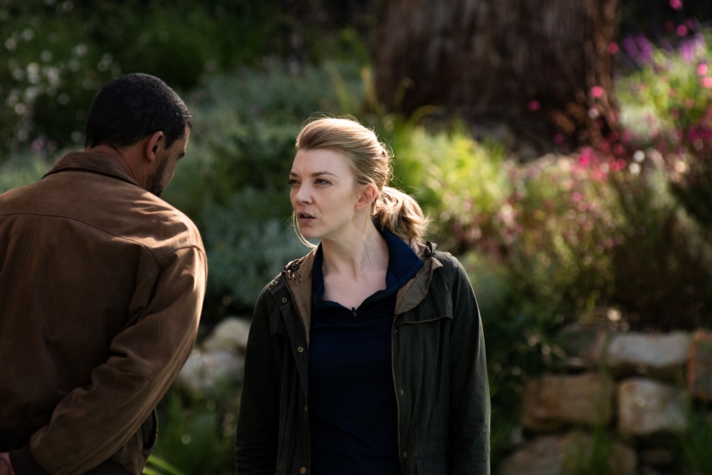 Detective Fortune 'Forty' Bell (Brendon Daniels) and Edie Hansen (Natalie Dormer) in 'White Lies'.