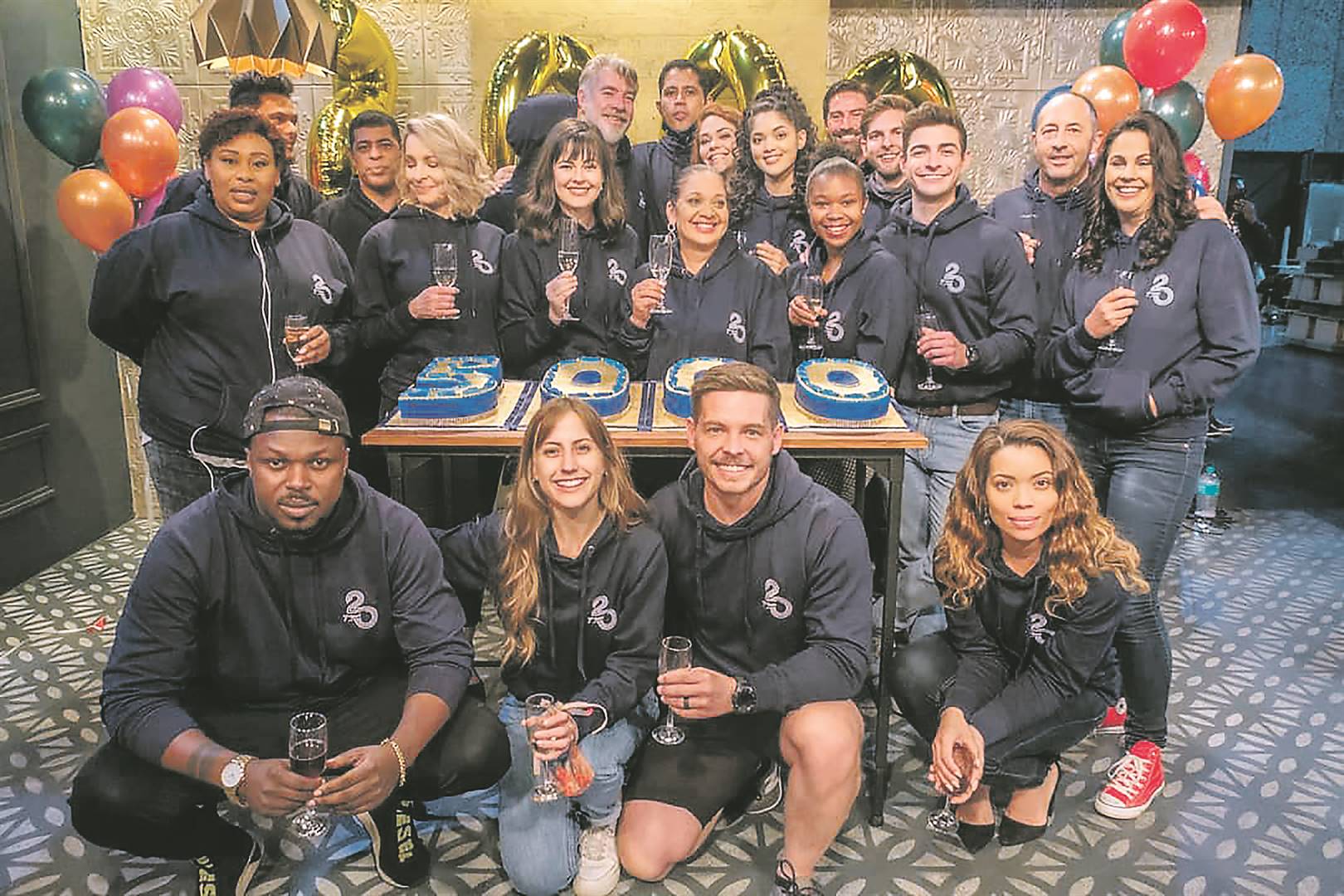 The cast of SABC2’s 7de Laan celebrated the show’s 5 000 episode last month.      Photo from Instagram