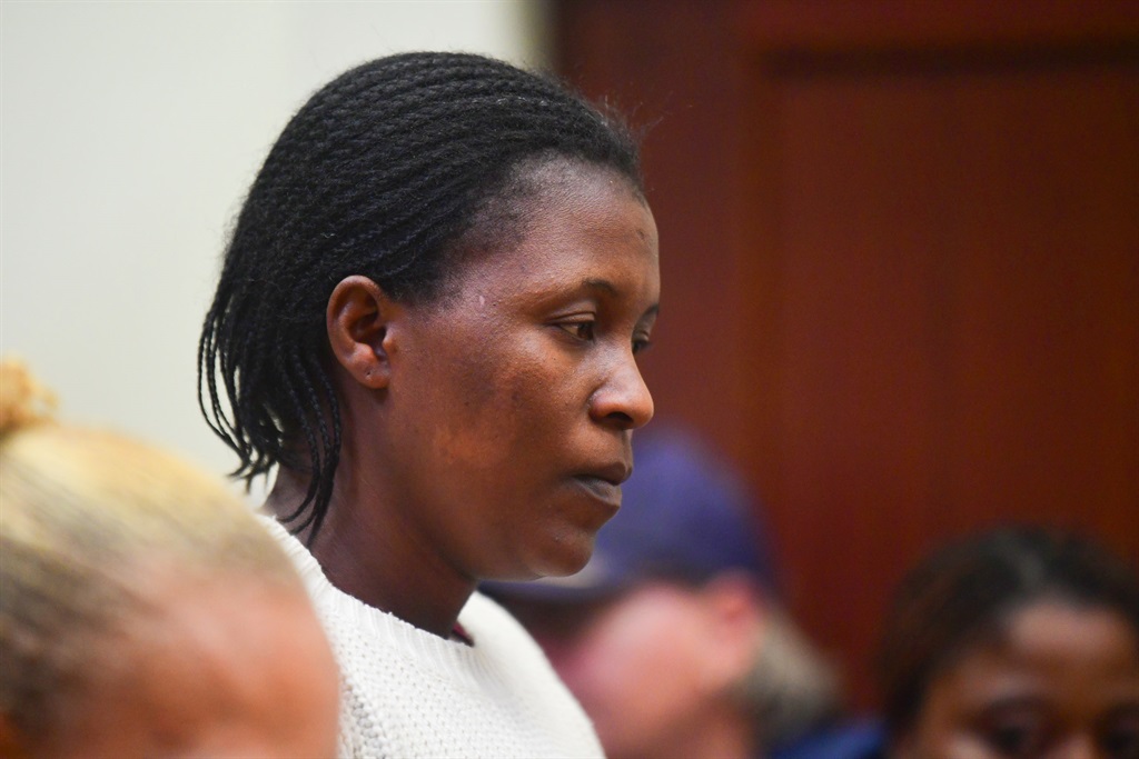 Phumza Sigaqa in the Vredenburg Magistrate's Court on Wednesday (Theo Jeptha/Netwerk24/Gallo Images)