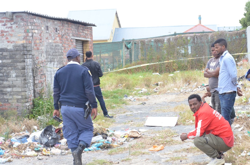 An Ethopian national was found dead in his spaza shop in NY43 in Gugulethu on Sunday, 3 March. Photo by Lulekwa Mbadamane