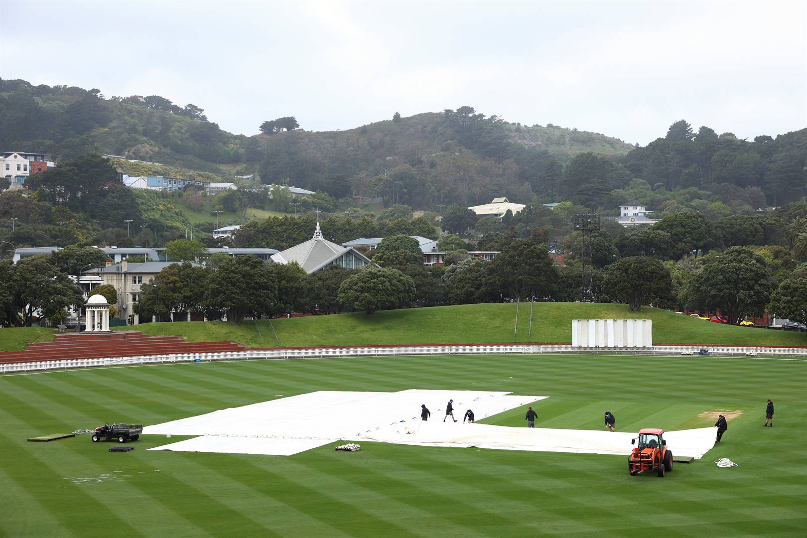 ’n Krieketveld in Wellington, Nieu-Seeland. Foto: Getty Images