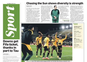What’s in City Press Sport: Mpho Makola and Polokwane City in R600?000 dispute | Downs get Fifa ticket, thanks in part to Tau
