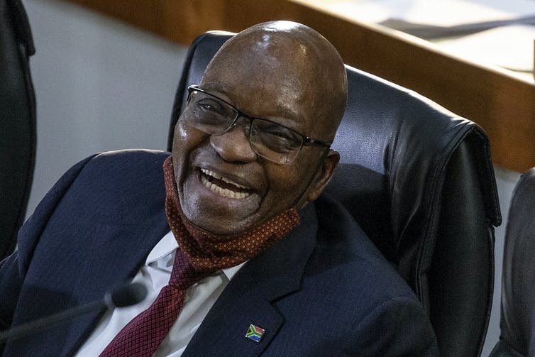 Former South African president Jacob Zuma says he won’t comply with a Constitutional Court order to appear before a commission on corruption. (EFE-EPA/Yeshiel Panchia)