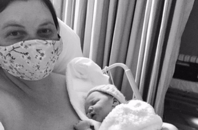 Christelle Berrington with her miracle baby Orin, which means light. (Photo: Supplied)
