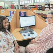 Mini-library set up for blind and partially sighted