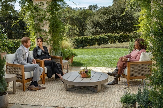 Prince Harry and Meghan Markle speak to Oprah Winfrey.