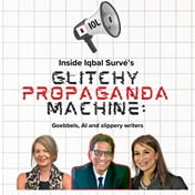 Inside Iqbal Survé's glitchy propaganda machine: Goebbels, AI and slippery writers