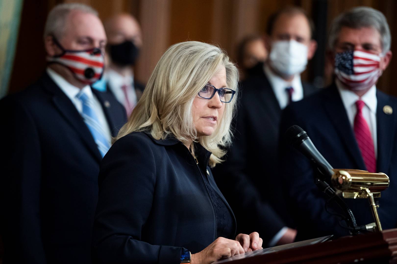 US House Republicans  ousted conservative Liz Cheney