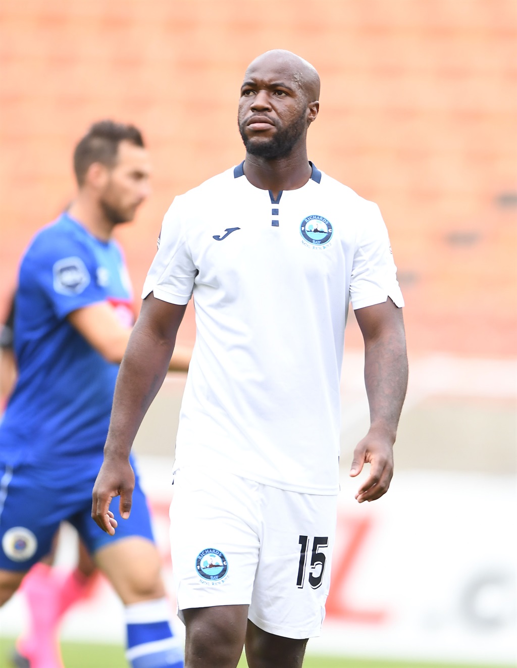 POLOKWANE, SOUTH AFRICA - AUGUST 05: Sakhile Hlongwa of Richards Bay during the DStv Premiership match between SuperSport United and Richards Bay at Peter Mokaba Stadium on August 05, 2023 in Polokwane, South Africa. (Photo by Philip Maeta/Gallo Images)