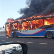 Bus bursts into flames! 