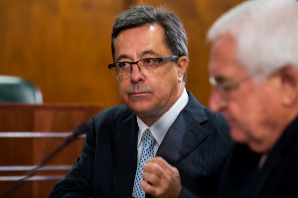 Markus Jooste gives testimony in Parliament. 