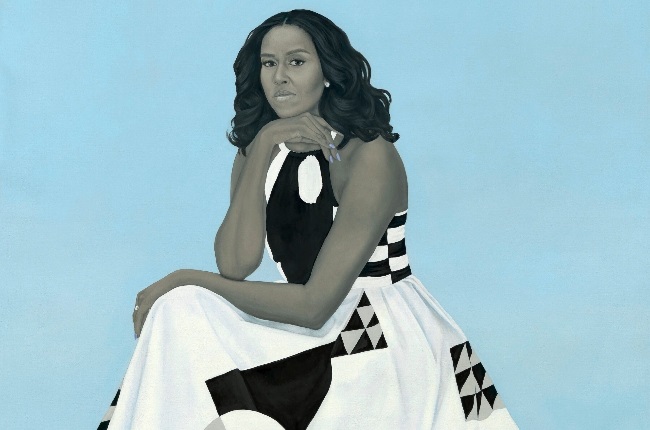 A new portrait exhibition provides a revealing glimpse into the world of America's first ladies. A portrait of former-first lady Michelle Obama, from 2018 (Portrait: Amy Sherald)