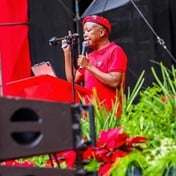 Dashiki | Malema left with egg (and snot) on his face at his Moses Mabhida Stadium rally