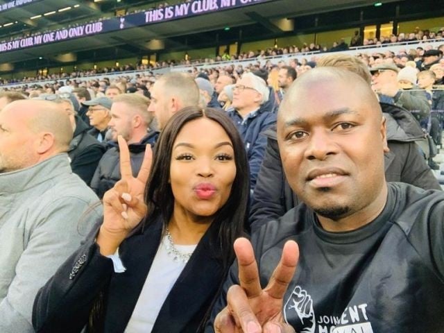 Zinhle Mabena and Robert Ngwenya in happier times.