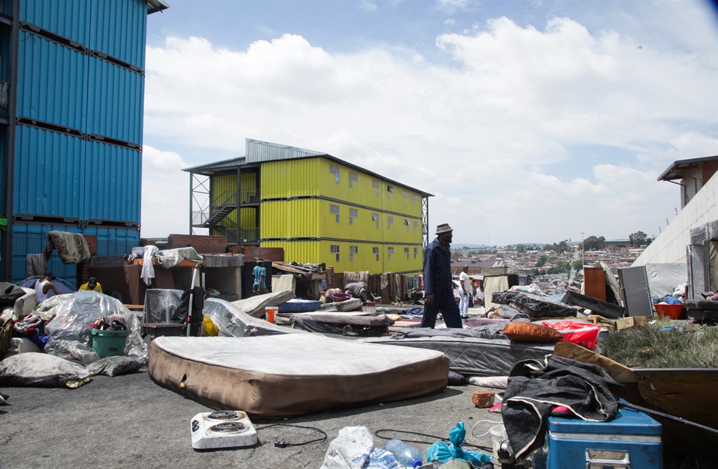 Dozens of Alexandra families were evicted last week from housing containers they had occupied.