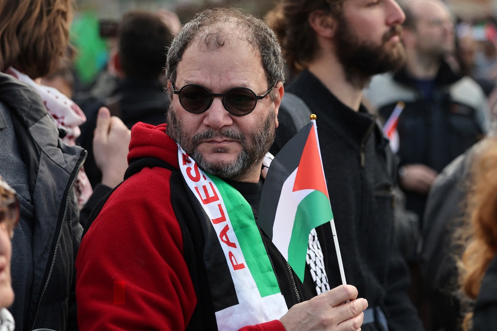 Ofer Cassif joins Israeli left-wing peace activists and Palestinians in a demonstration against the eviction of Palestinians in Jerusalem in January 2023. On Monday, Cassif survived a vote to oust him as a member of Israel's parliament. 