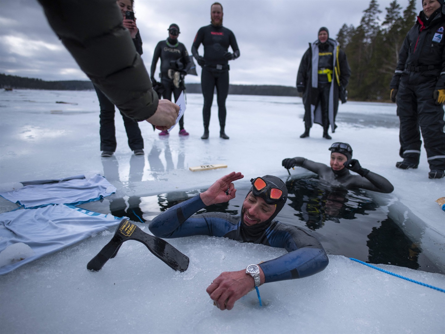 Finnish Freediver Going For Under-Ice World Record | World 