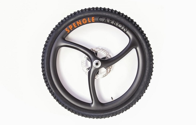 The Spengle tri-spoke mountain bike wheel looks like the future, but is it? (Photo: Spengle)