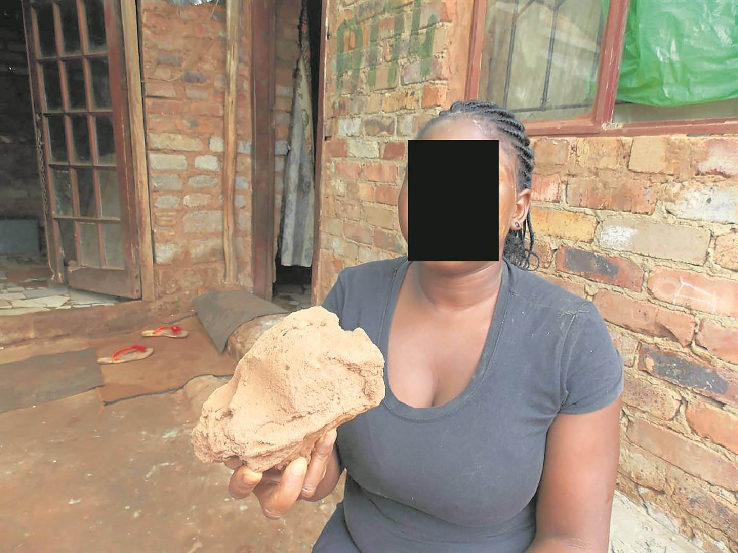 This woman from Marry Me, Mamelodi East, has been abused and beaten by her boyfriend.    Photo by Raymond Morare
